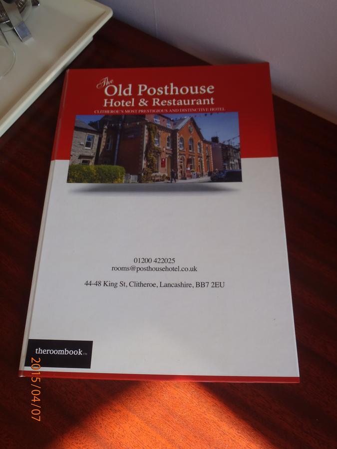 Old Posthouse Hotel & Restaurant Clitheroe Eksteriør billede